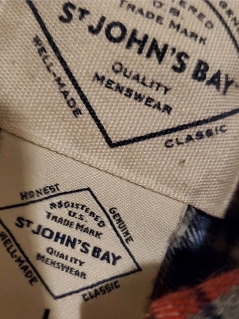 #1102 flannel shirt by st John bay - Picture 2 of 3